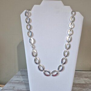 Stylish Oval Loop Necklace – 24 Inches